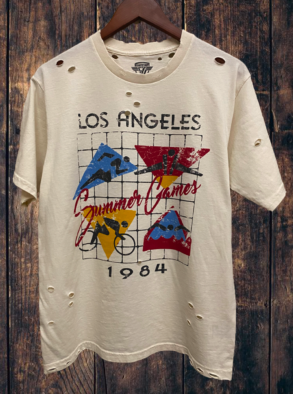 Summer Games Los Angeles 1984 Distressed 80's Vintage T Shirt