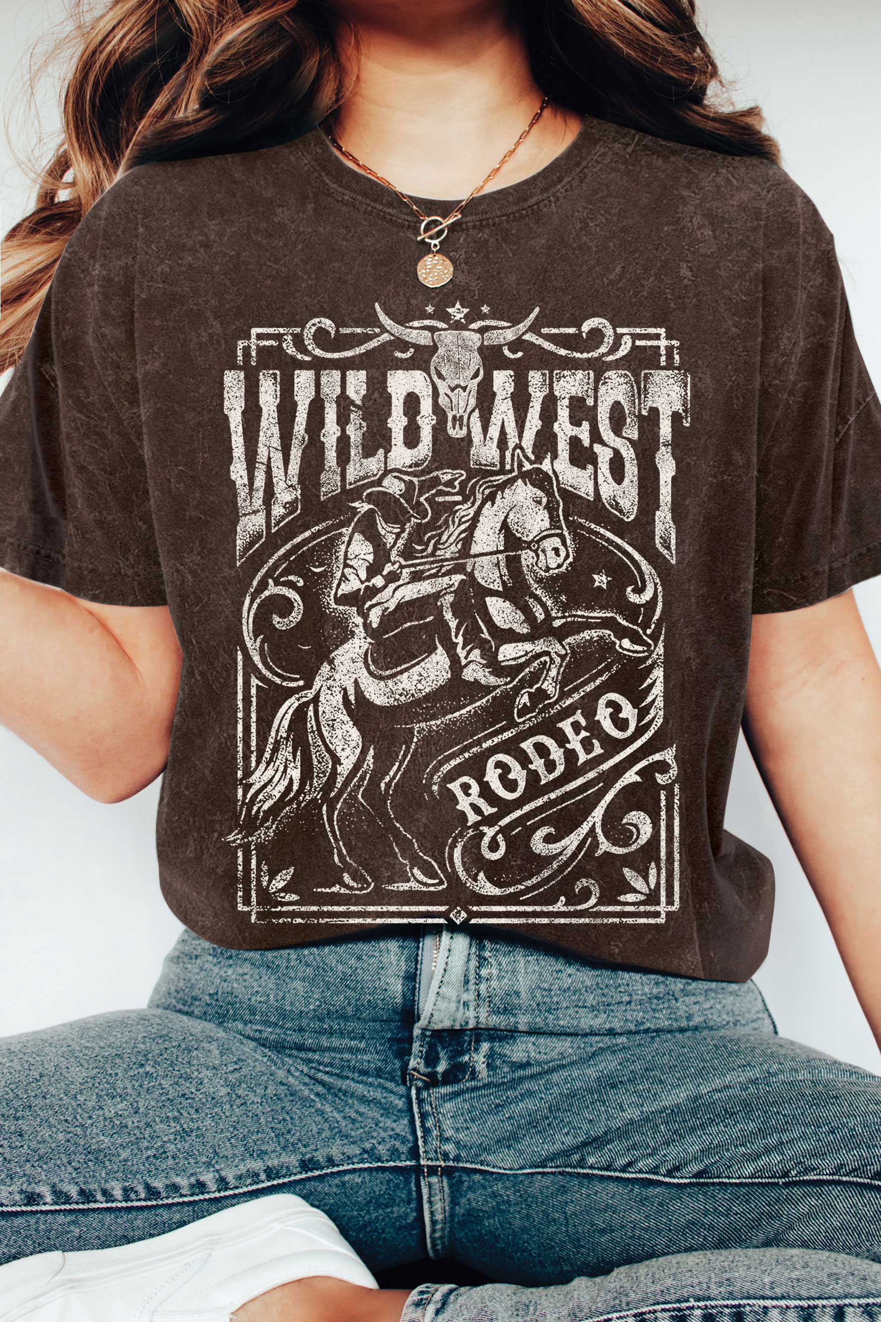 Wild West Rodeo Cowboy Mineral Graphic Tshirts