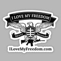 I Love My Freedom Sticker