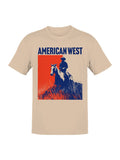 American West Cowboy Silhouette Men's T-Shirt
