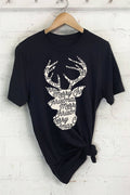Merry Christmas Deer Graphic Tshirts