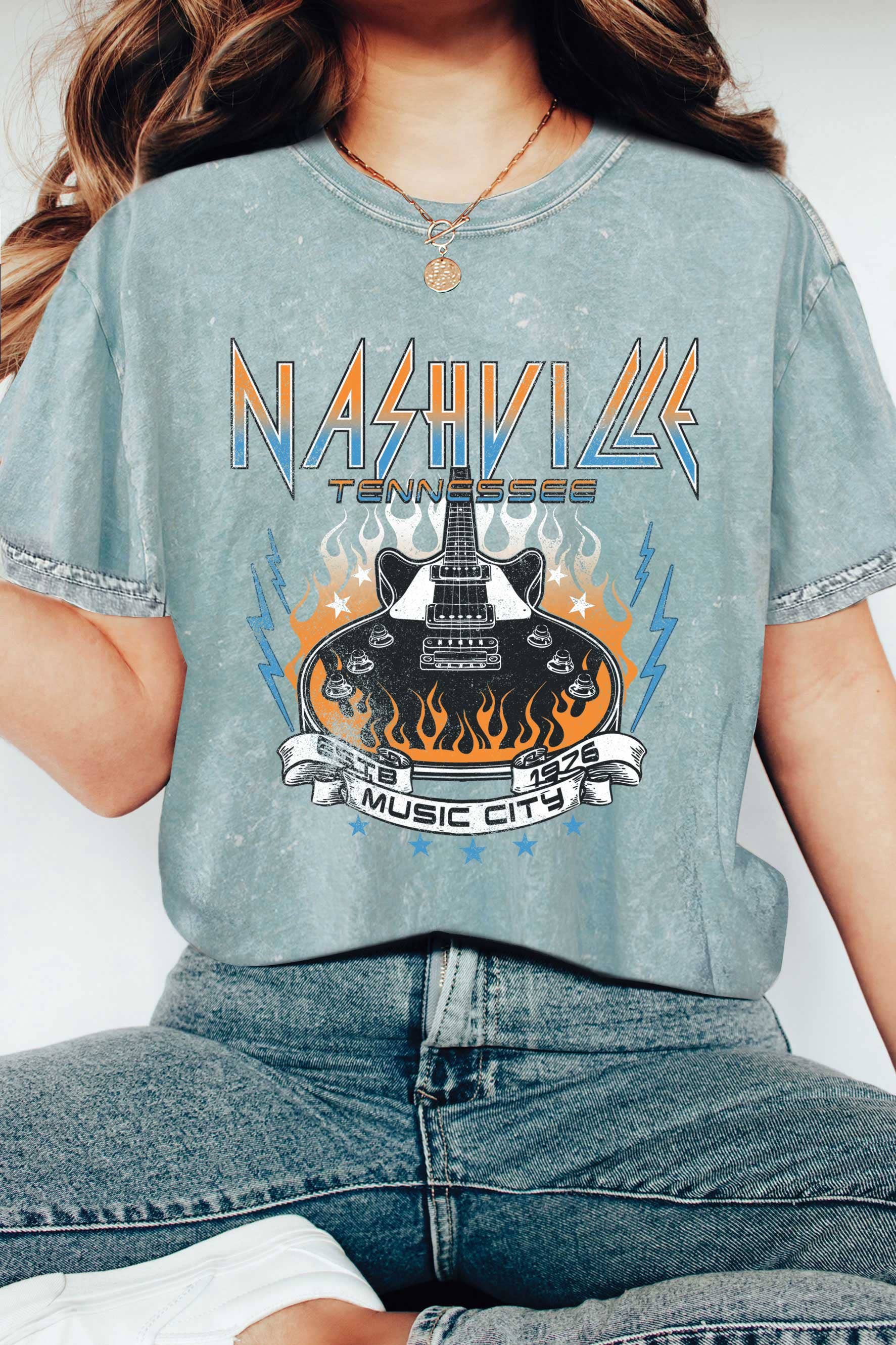 Nashville Tennessee Mineral Washed Tshirts