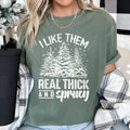 I Like Them Real Thick, Christmas, Retro, Funny Tshirt