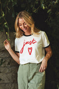 Just Love Ringer Graphic Top
