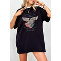 Land of the Free Vintage Graphic Oversized Tee