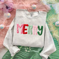 Faux Latch Hook Merry Sweatshirt