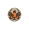 Rebel American Robin Alliance Circle Sticker