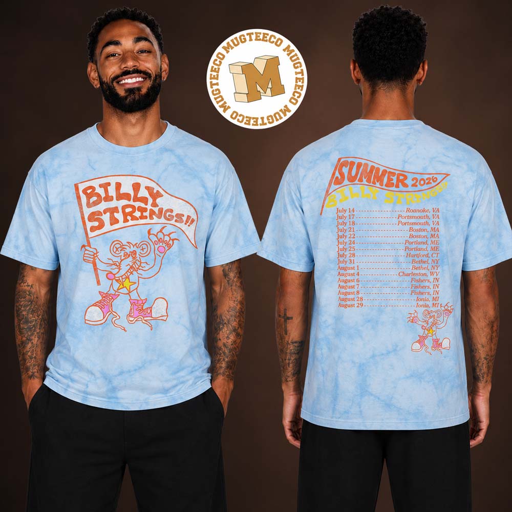 Billy Strings Summer Tour 2026 Rat Tee With Dates T Shirt