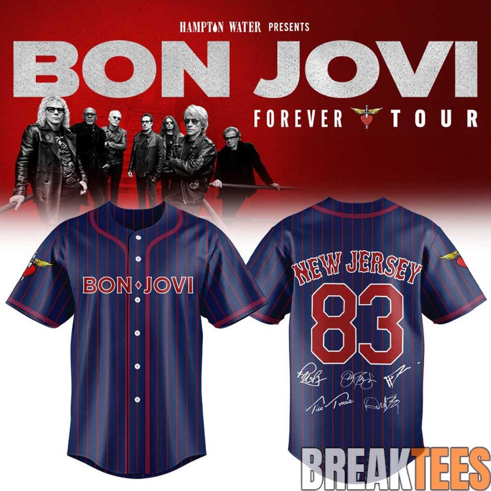 Bon Jovi – Forever Tour 2026 Limited Baseball Jersey