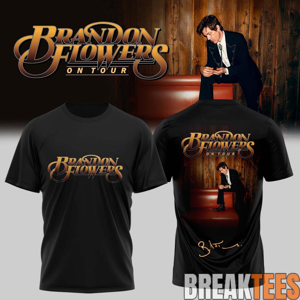 Brandon Flowers On Tour 2026 Signature Black Edition Tee