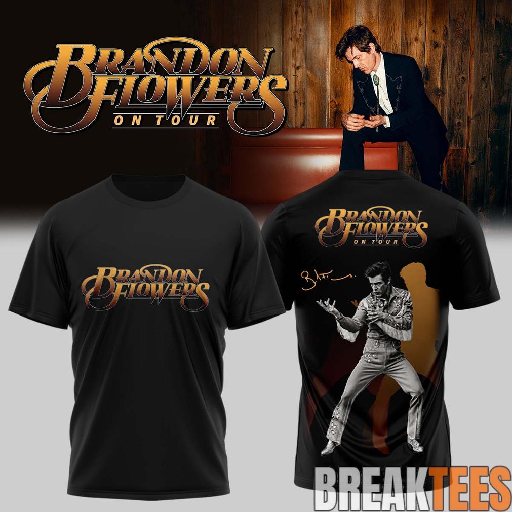 Brandon Flowers On Tour 2026 Signature Black Edition Tee