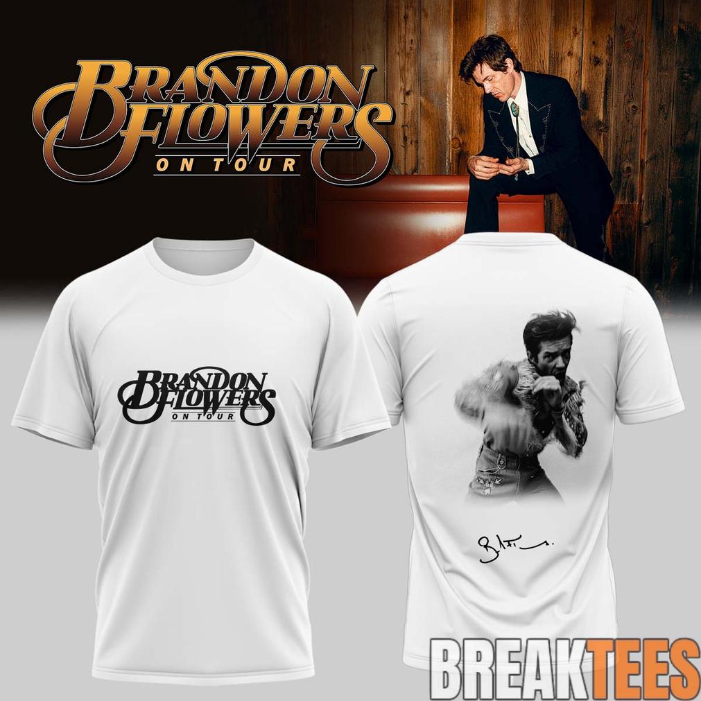 Brandon Flowers On Tour 2026 Signature White Edition Tee