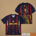 Cactus Jack FC Barcelona Skeleton Jersey Vintage Retro Jersey
