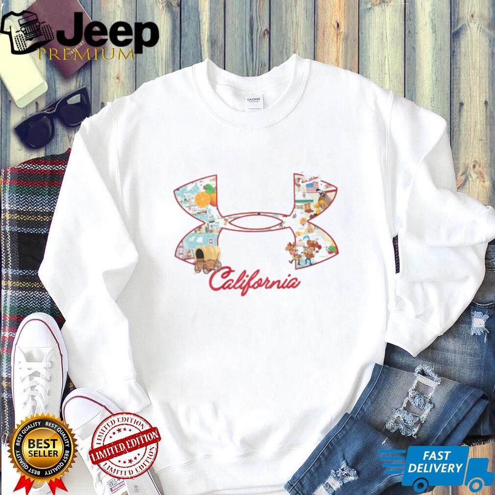 California State Landmarks & Icons Logo Graphic T Shirt