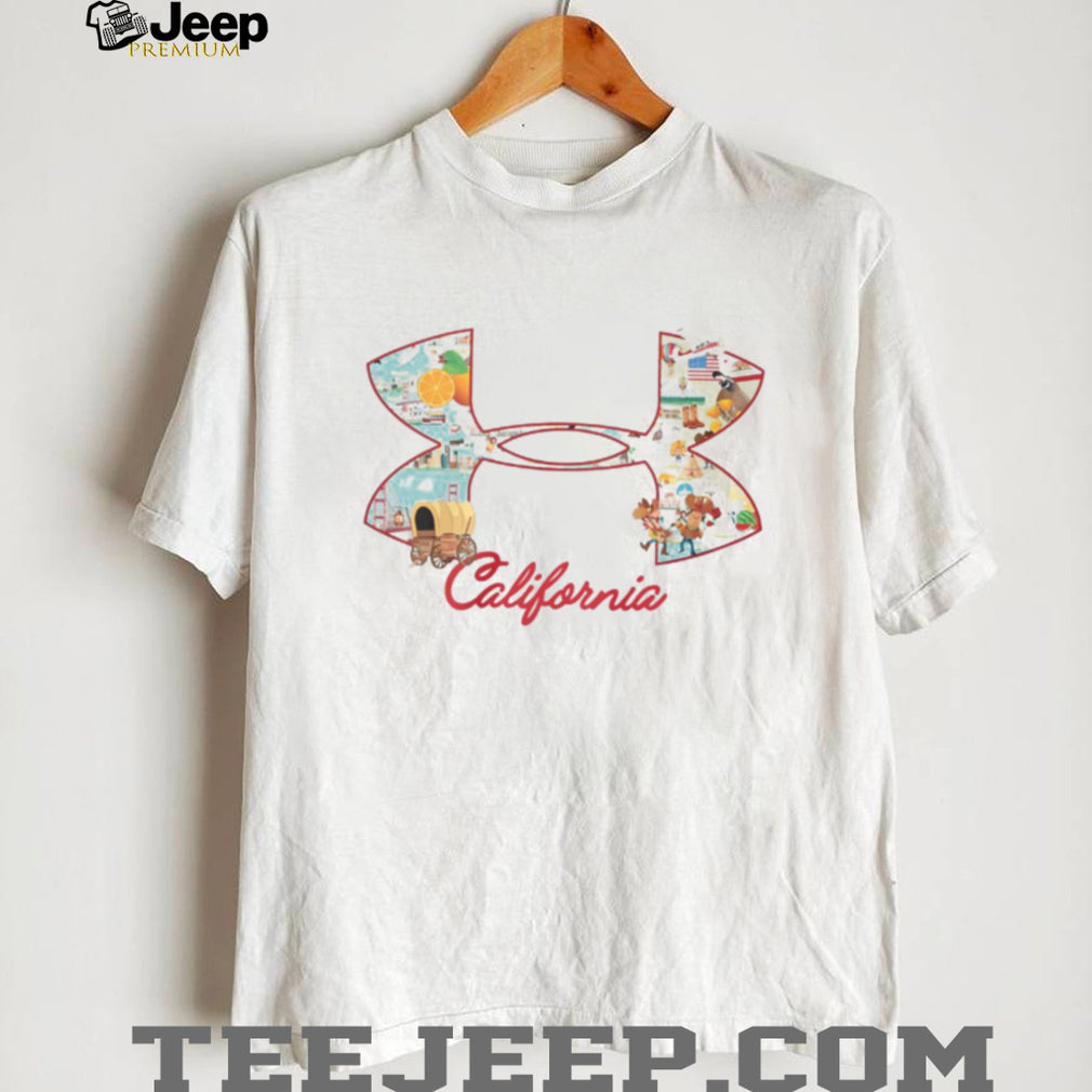 California State Landmarks & Icons Logo Graphic T Shirt