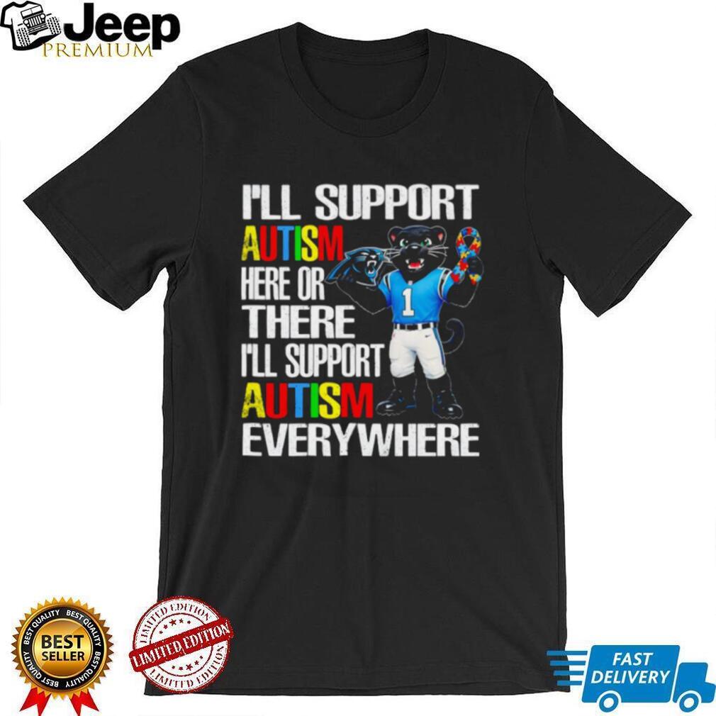Carolina Panthers Mascot Autism Awareness Support T Shirt