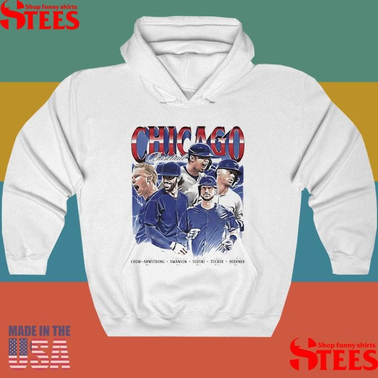 Chicago Baseball Crow Armstrong Swanson Suzuki Tucker And Hoerner Vintage T-Shirts