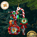 Chicago Blackhawks NHL Grinch Candy Cane Personalized Xmas Gifts Christmas Tree Decorations Ornament