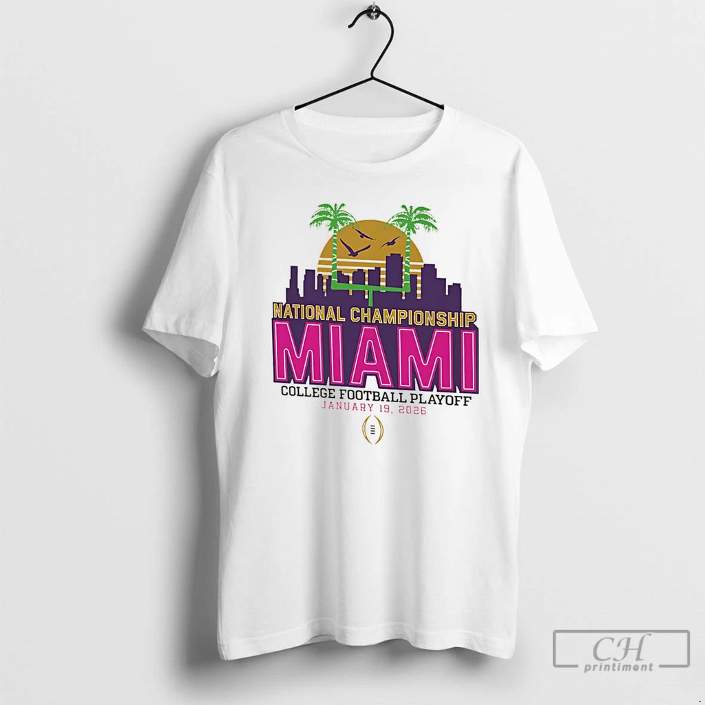 Classic 2025 26 College Football Playoff National Championship Miami Vintage Christmas