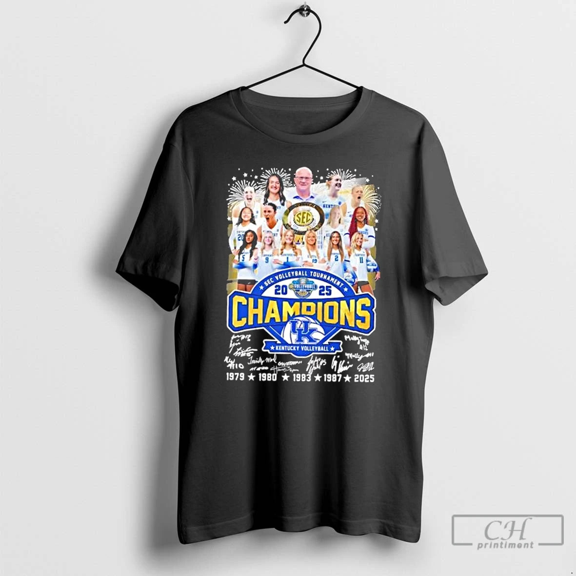 Classic 2025 Sec Volleyball Tournament Champions Kentucky Wildcats All Players Signatures