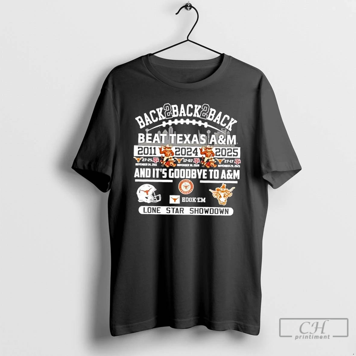 Classic Back 2 Back 2 Back Texas Longhorns Beat Texas Am Lone Star Showdown