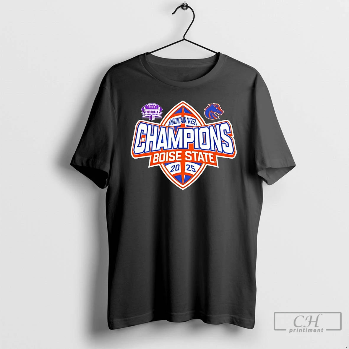 Classic Boise State Broncos Mountain West Champs 2025 Football