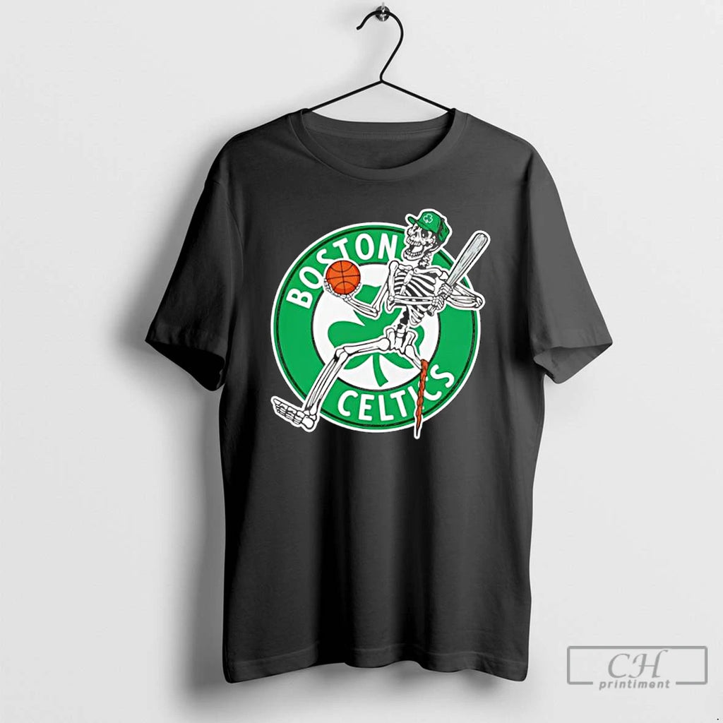 Classic Boston Celtics Skeleton Player