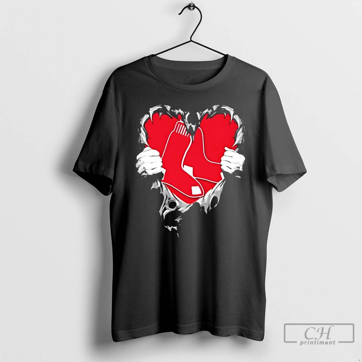 Classic Boston Red Sox Rip The Chest Forever In My Heart