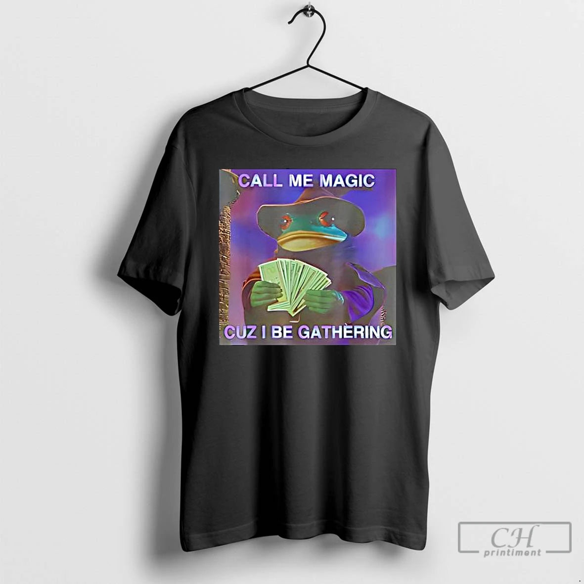 Classic Call Me Magic Cuz I Be Gathering Funny Wizard Frog Meme T Shirts Sweater