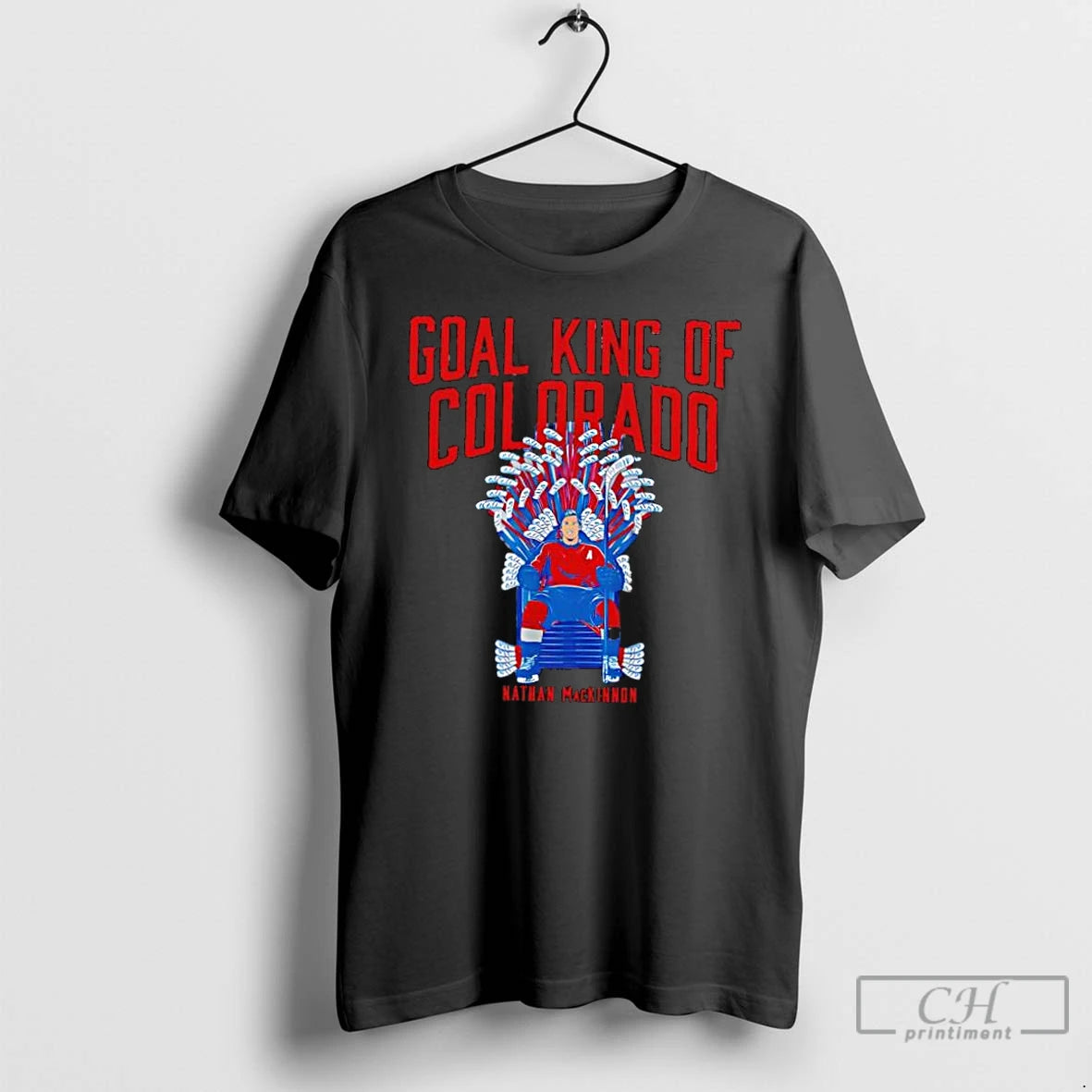 Classic Colorado Avalanche Nathan Mackinnon Goal King Of Colorado