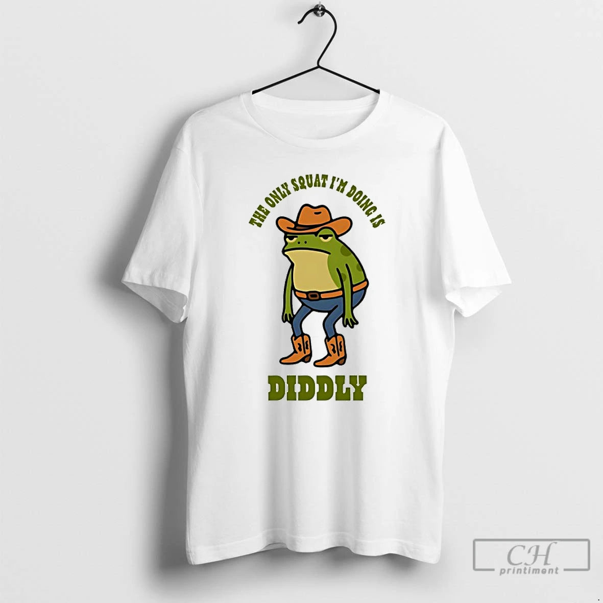 Classic Cowboy Frog The Only Squat Im Doing Is Diddly