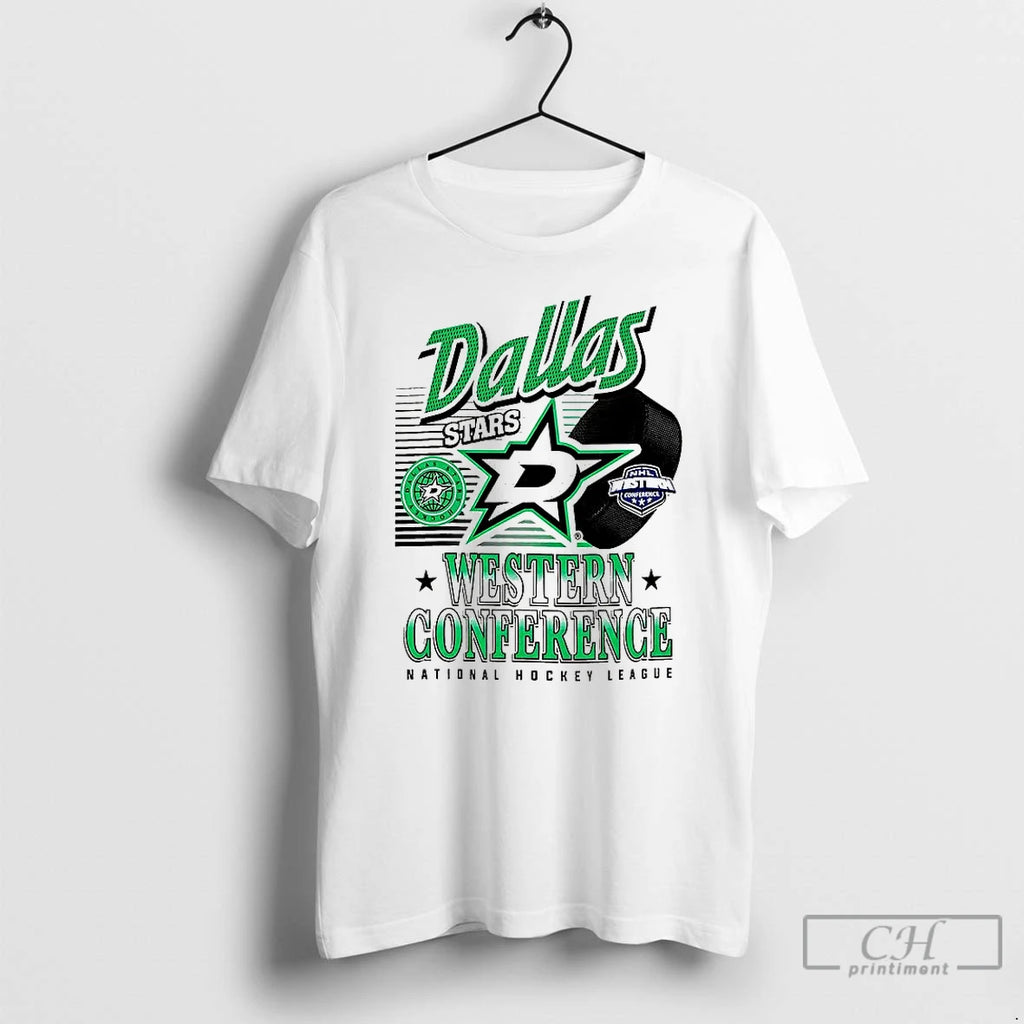 Classic Dallas Stars Nhl Western Conference Logo And Ball