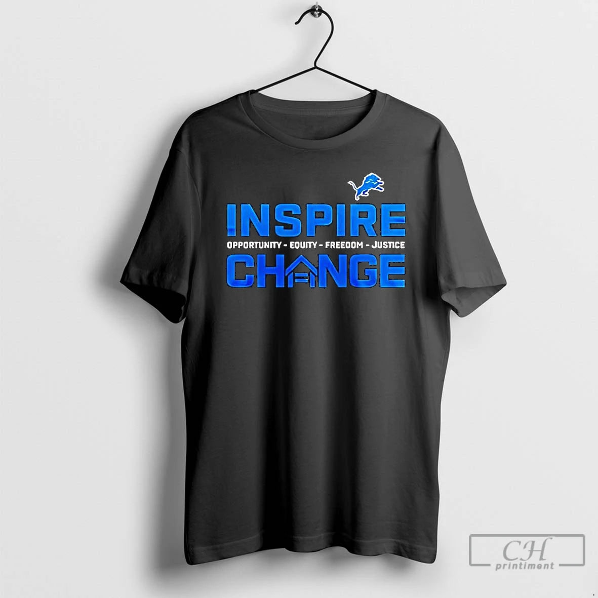 Classic Detroit Lions X Inspire Change Logo