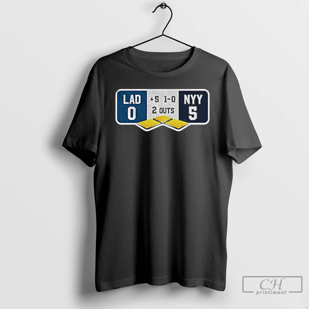 Classic Dodgers Yankees World Series Top Of The Fifth Lad 0 5 Nyy T Shirts