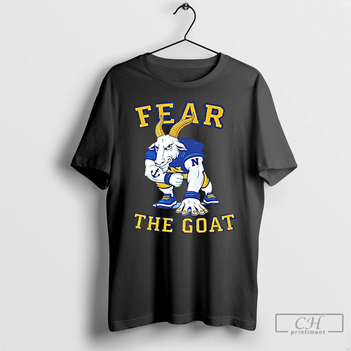 Classic Fear The Goat Navy Midshipmen Football Mascot