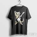 Classic Funny Cat Playing Guitar Rock And Roll