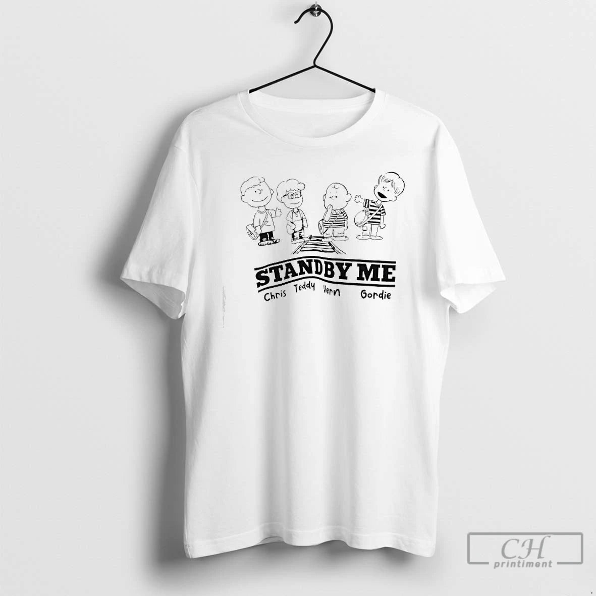 Classic Gordie Chris Teddy Vern Stand By Me Movie Graphic
