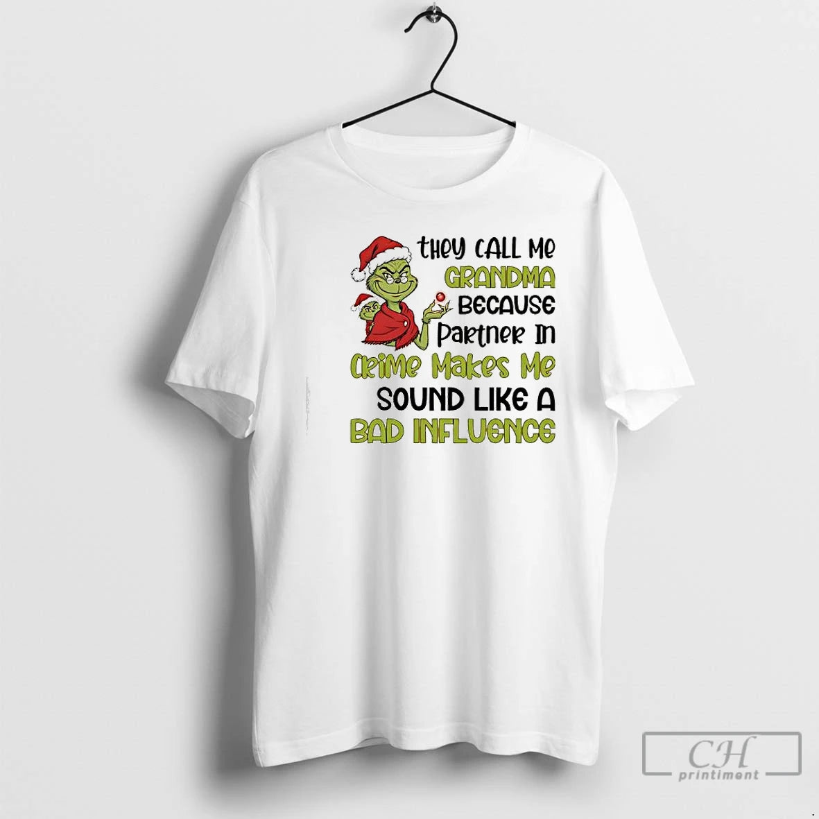 Classic Grinch Santa They Call Mo Grandma Because Partner In Crime Makes Me Sound Like