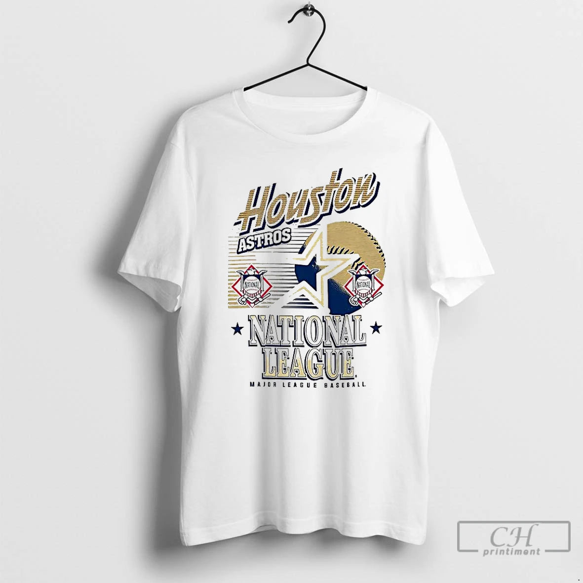 Classic Houston Astro Mlb American National League Logo Ball Retro