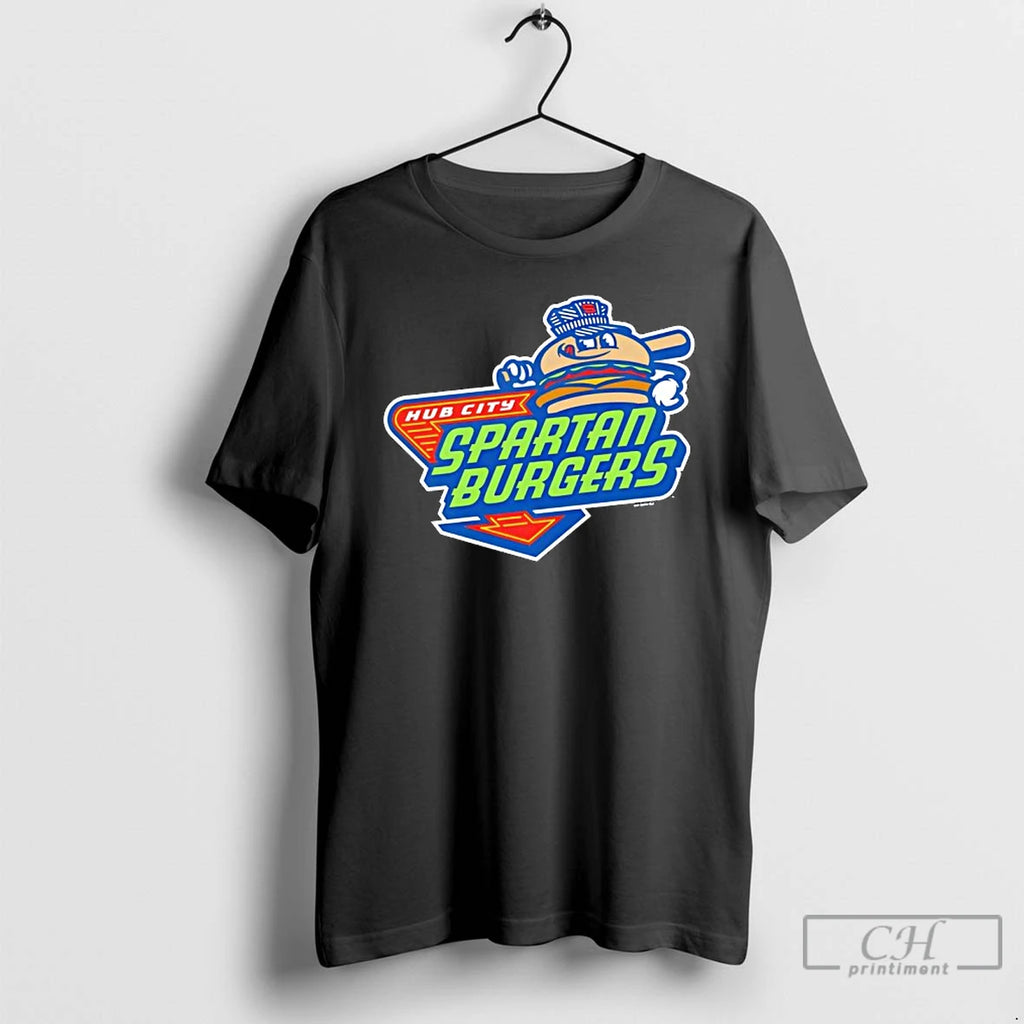 Classic Hub City Spartan Burgers Logo