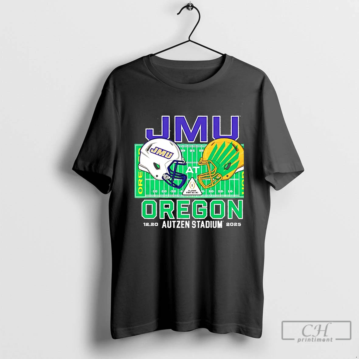 Classic Jmu Vs Oregon 2025 College Football Playoff Head To Head Christmas T Shirts Sweater