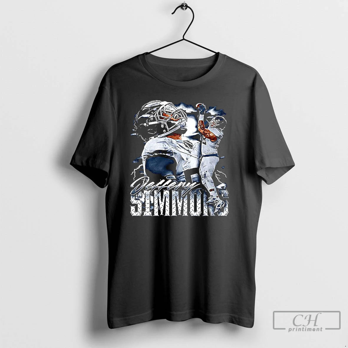 Classic Jeffery Simmons Tennessee Titans Football Catch Ball Graphic