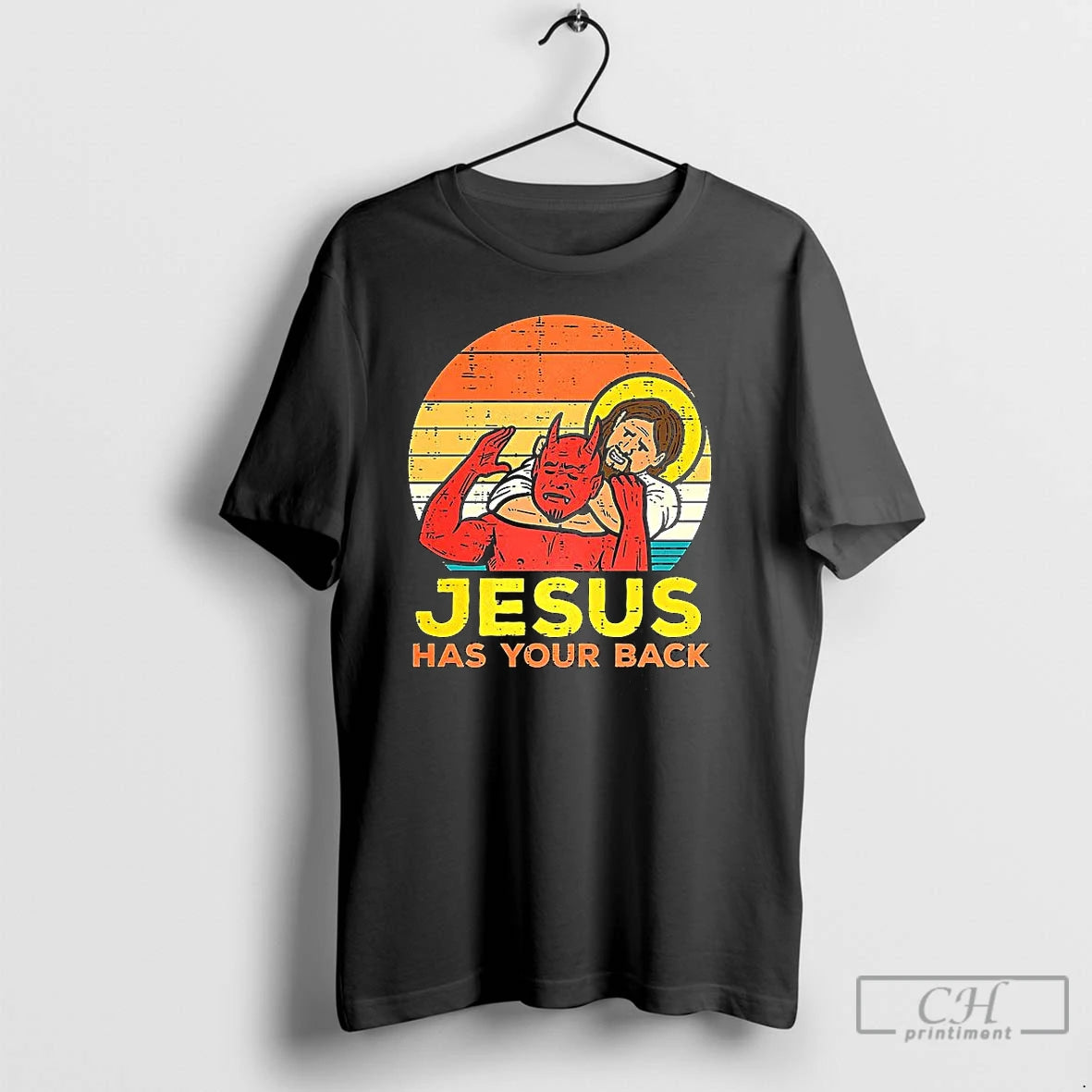 Classic Jesus Has Your Back Jiu Jitsu Christian Vintage