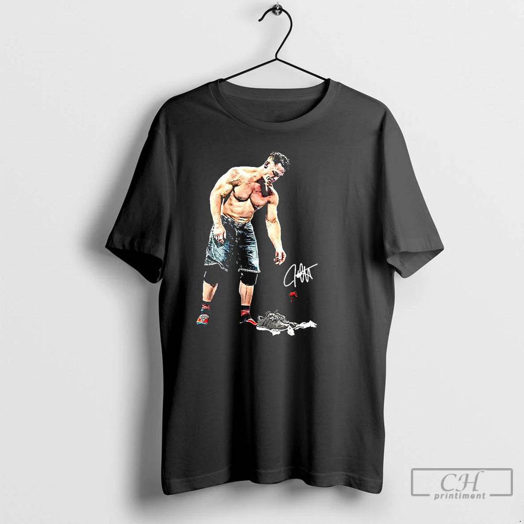 Classic John Cena Final Art Never Give Up Signature Hirt