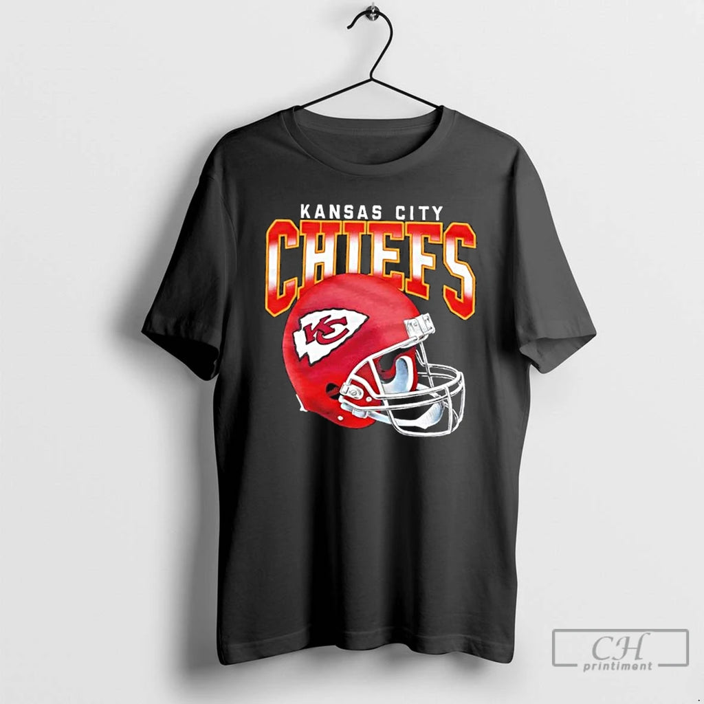 Classic Kansas City Chiefs Gradient Football Helmet
