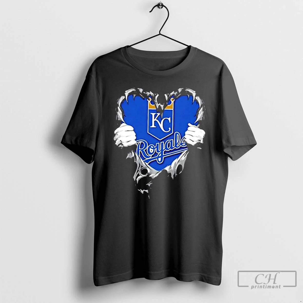 Classic Kansas City Royals Rip The Chest Forever In My Heart
