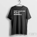 Classic Keep Calm And Play Baseball Player Graphic