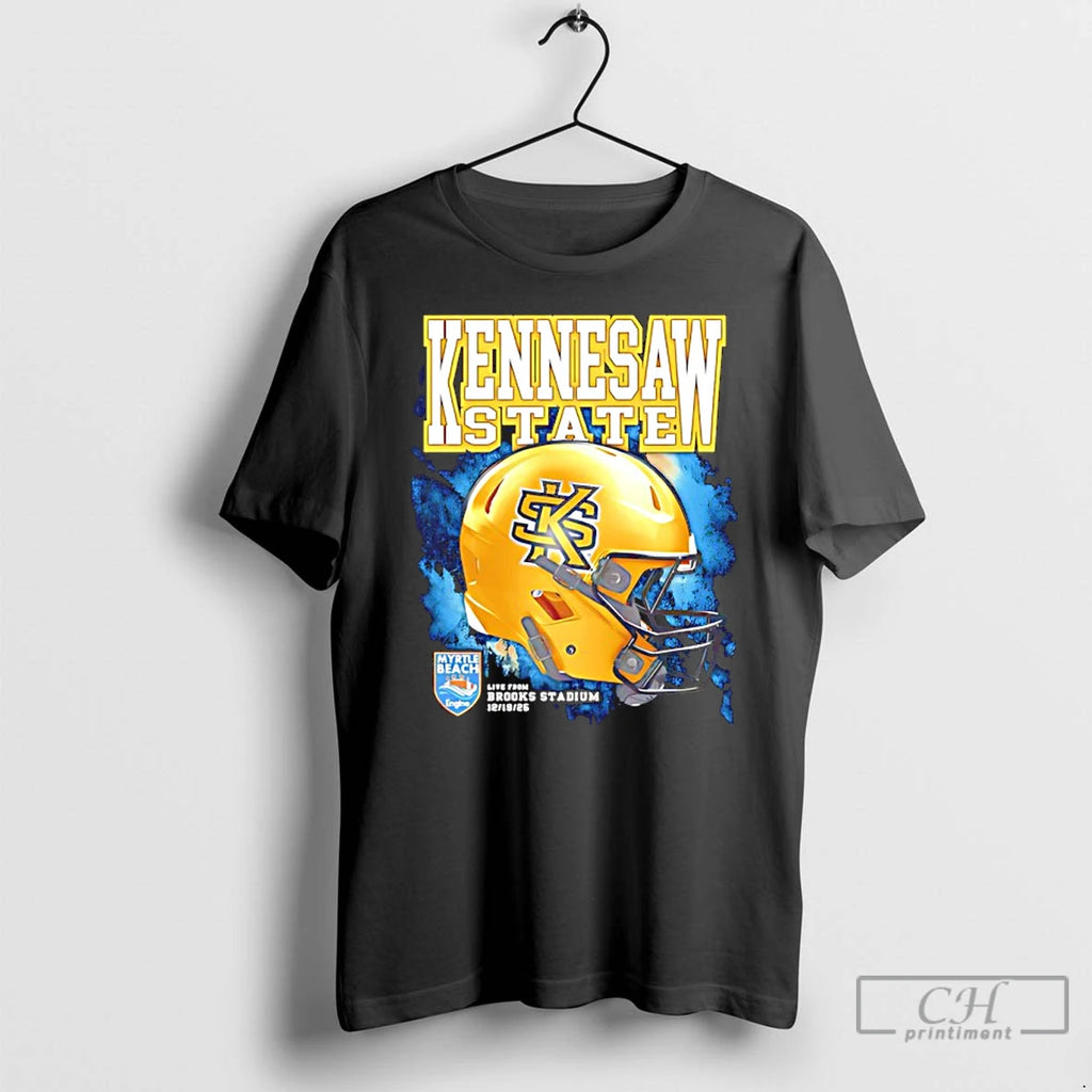 Classic Kennesaw State Owls Ksu Myrtle Beach Bowl 2025 Helmet
