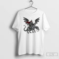 Classic Knight Riding Dragon Art