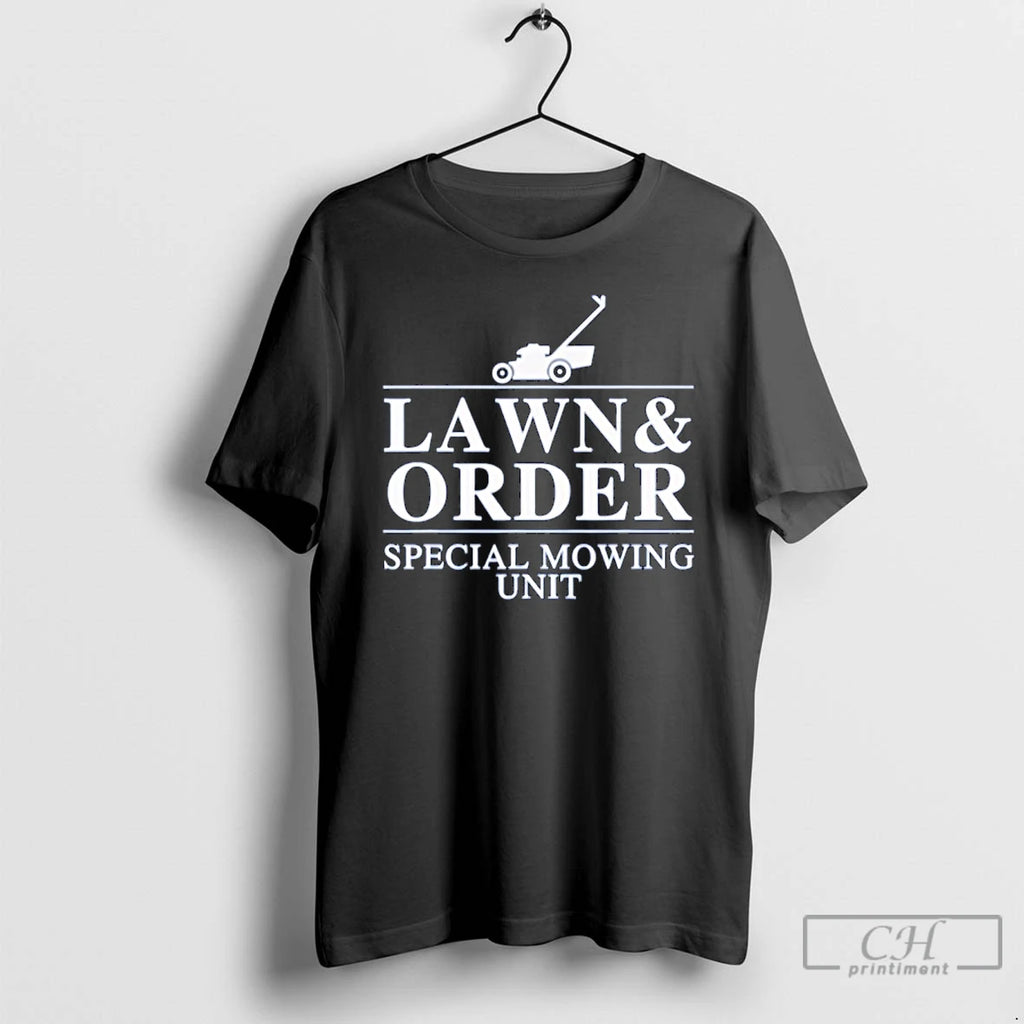 Classic Lawn And Order Special Mowing Unit Funny Dad Joke